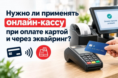 Нужно ли применять онлайн-кассу при оплате картой и через эквайринг?